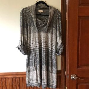 Max Studio Weekend dress/tunic cowl neck large